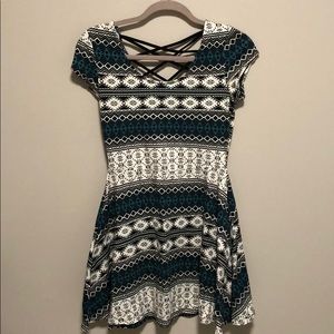 Charlotte Russe short sleeve skater dress